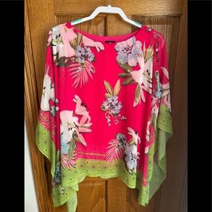 JM Collection Poncho Top